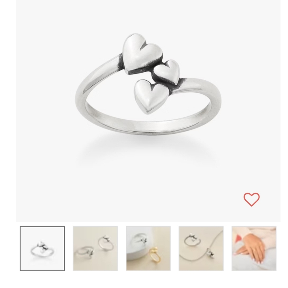 James Avery Gathered Hearts Ring